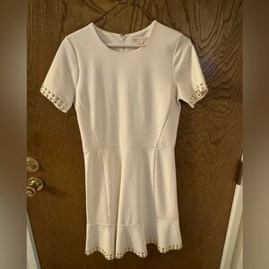 Michael Kors Studded Ivory Work Dress — Women’s Small